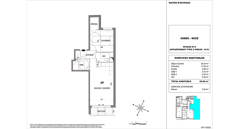 Av Villermont 25, Nice, ,1 BathroomBathrooms,Lägenheter,Till salu,Av Villermont,1325