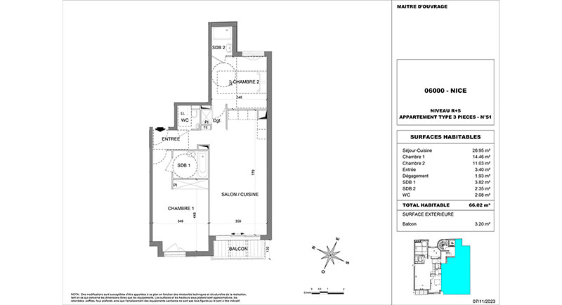 Av Villermont 25, Nice, ,1 BathroomBathrooms,Lägenheter,Till salu,Av Villermont,1325