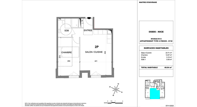 Av Villermot 25, Nice, 1 Bedroom Bedrooms, ,1 BathroomBathrooms,Lägenheter,Till salu,Av Villermot,1375