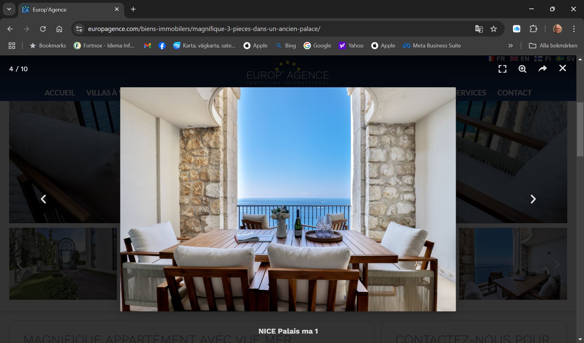 Boul Maurice Maeterlinck, Nice, 2 Bedrooms Bedrooms, 0 ,1 BathroomBathrooms,Lägenheter,Till salu,Boul Maurice Maeterlinck,0,1417