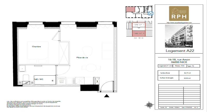 rue Arson 18, Nice, 1 Bedroom Bedrooms, 0 ,1 BathroomBathrooms,Lägenheter,Till salu,rue Arson,0,1430